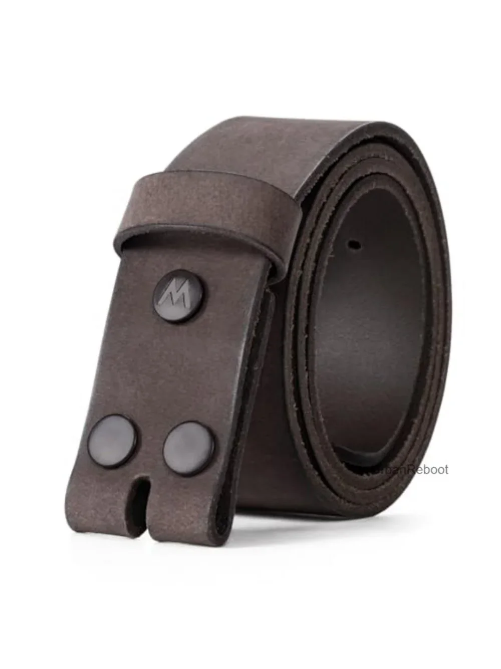 Genuine Leather Belt Without Buckle, 38mm Casual Strap for Jeans, Adjustable